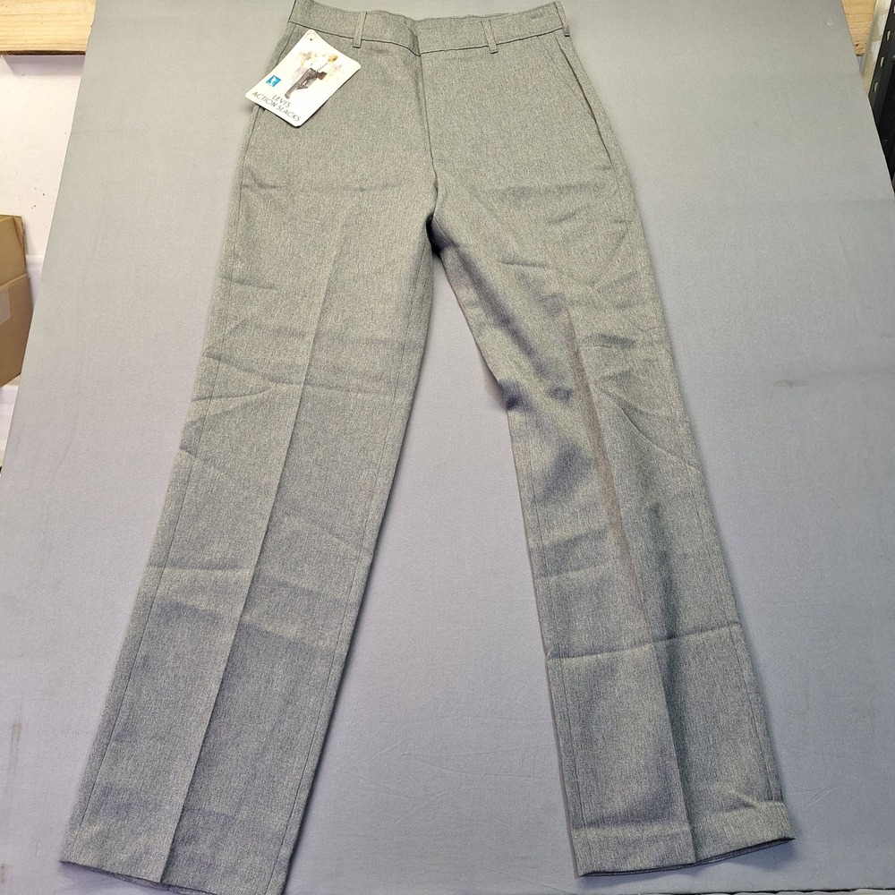 Vintage Levis Action Slacks Mens 31x32 Gray Heathered Trousers Made in USA NWT